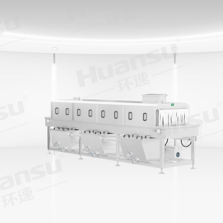 托盤式洗箱機價格,環(huán)速提供免費試機 帶設(shè)備回工廠