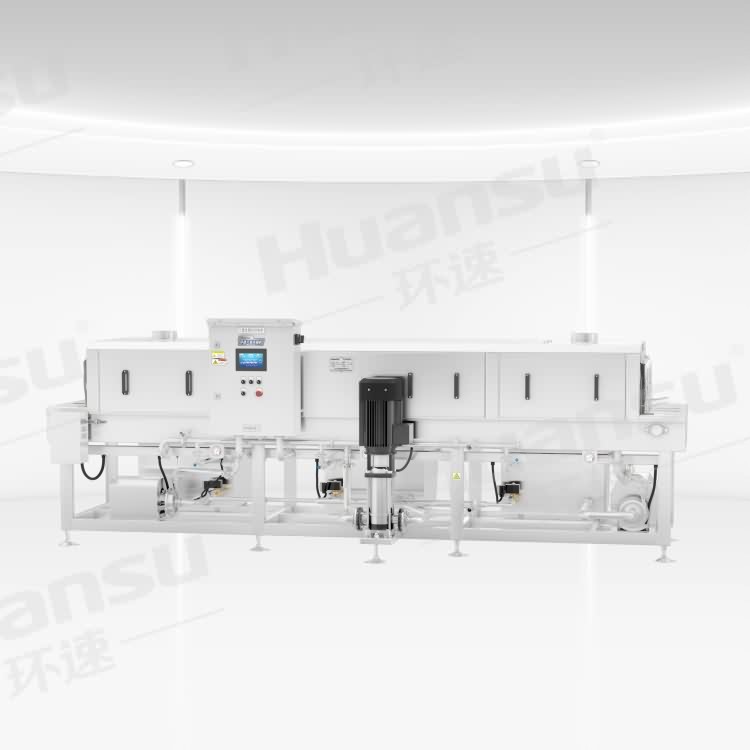 托盤式洗箱機價格,環(huán)速提供免費試機 帶設(shè)備回工廠